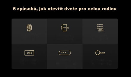 Orvibo luxusní WIFI chytrý dveřní zámek S2